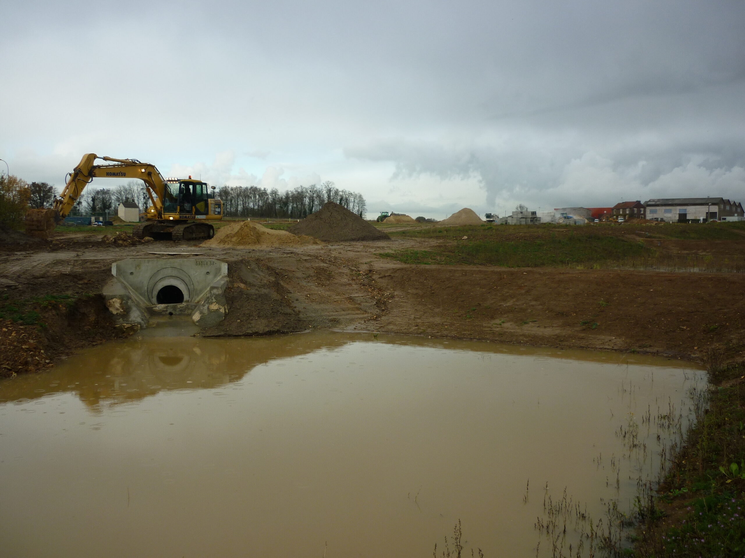 P1020699 AXE TP - Assainissement zac de Chaumont en Vexin pour communauté de commune Vexin en Thelle - travaux publics